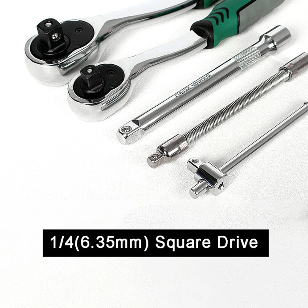 1/4 Drive Ratchet Wrench Socket Converter Head Universal Joint Extension Adapter