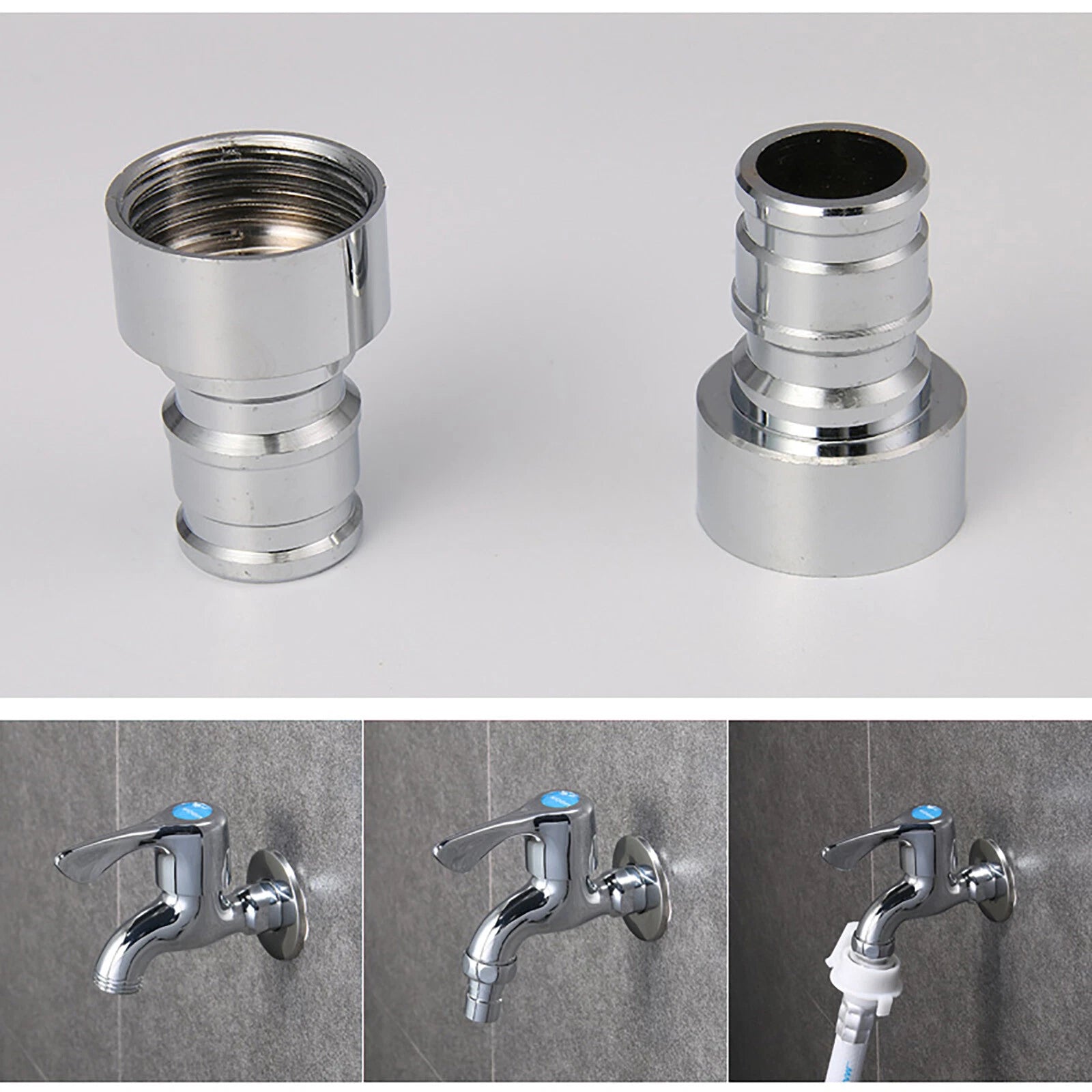 Garden Kitchen Water Faucet Adapter Tap Connector Universal Hose Pipe Fitting