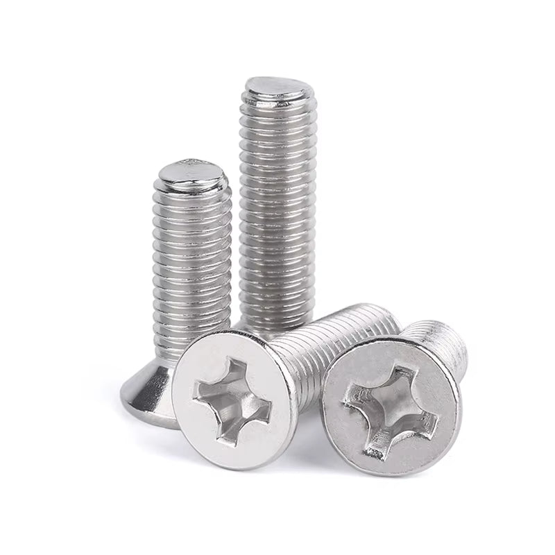 304 Stainless Steel Flat Head Phillips Machine Screw M1 M1.2 M1.4 - HomeDIYer