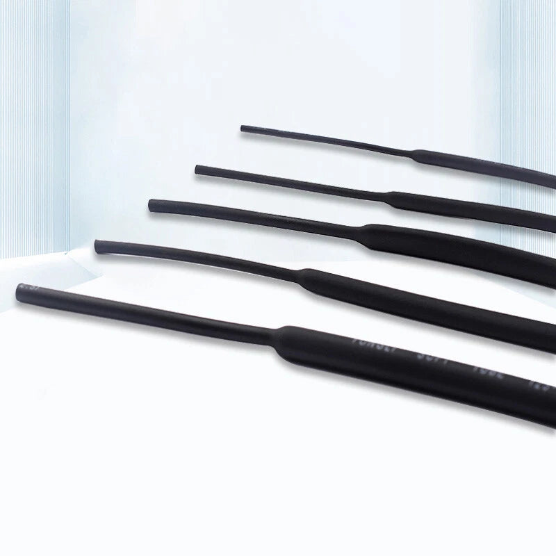 Black Heat Shrink Tubing 2:1 Ratio | 0.6mm–28mm | Electrical Cable Sleeving