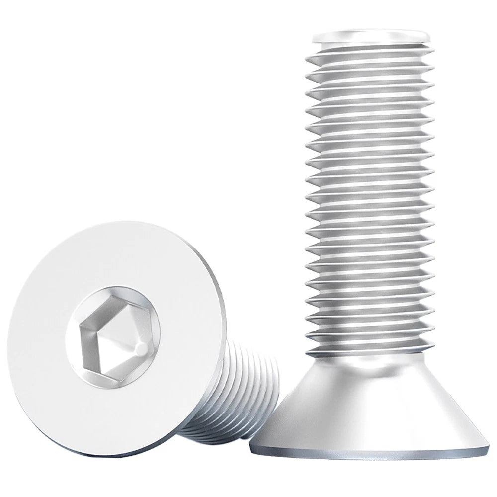 6063 Aluminium Allen Socket Countersunk Screws DIN 7991 — M2 to M8