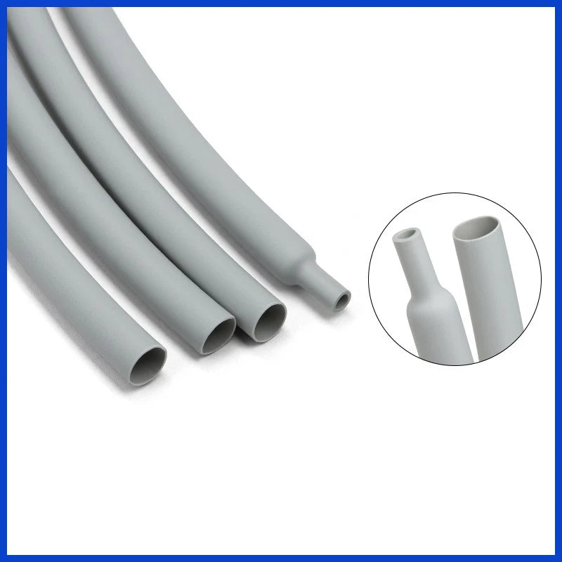 2:1 Heat Shrink Tubing – Gray, φ1mm to φ50mm, 1m / 5m / 10m Lengths
