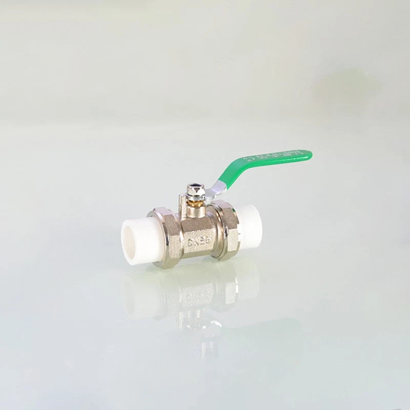PPR Brass Ball Valves & Pipe Fittings 20–63mm | Green Handle | Multiple Types