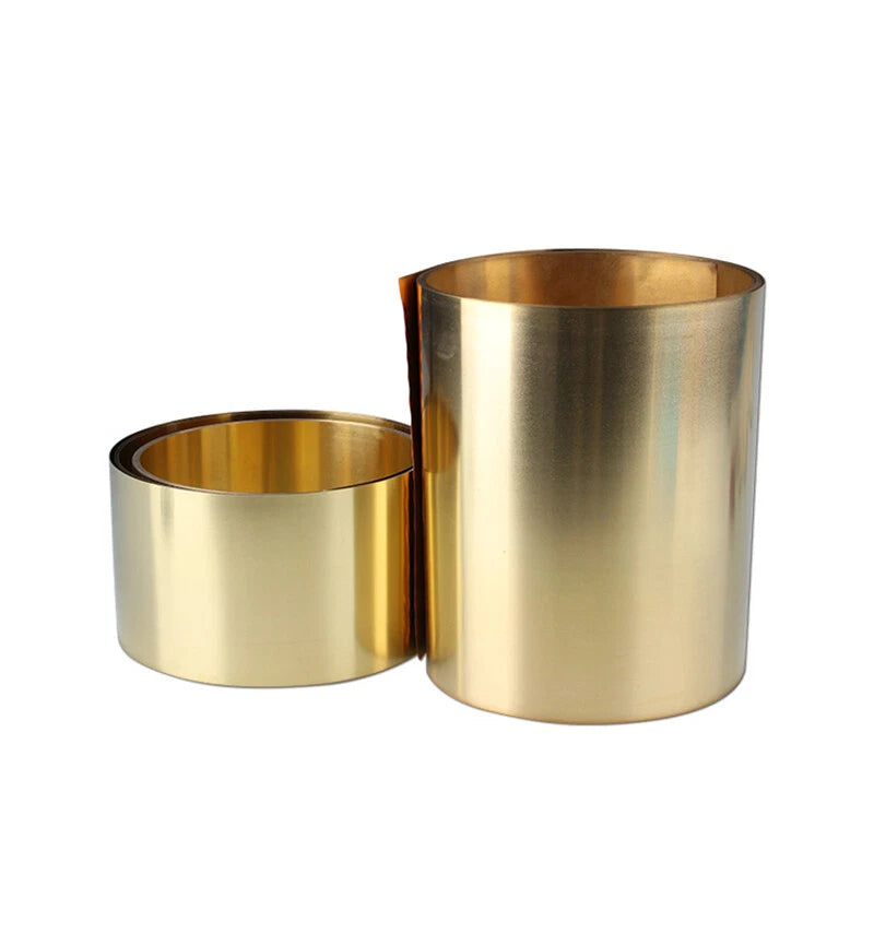 Brass Sheet Roll Metal Thin Foil Plate Pure Sheet Brass Coil Thicknes 0.02~0.5mm