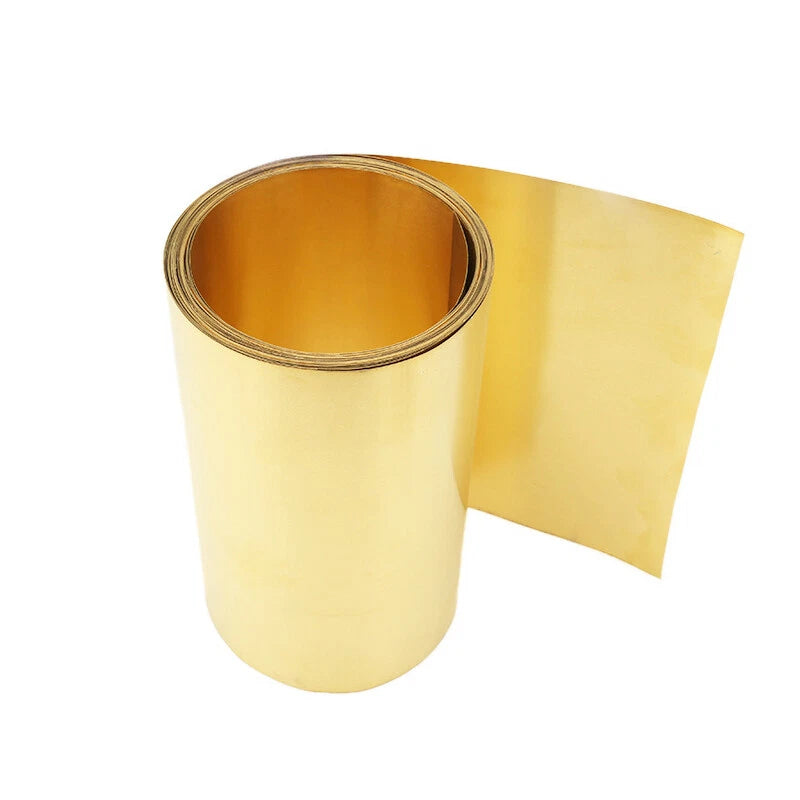 Brass Sheet Foil Plate Brass Strip Coil 0.1-0.5mm Thick 10-50mm Width
