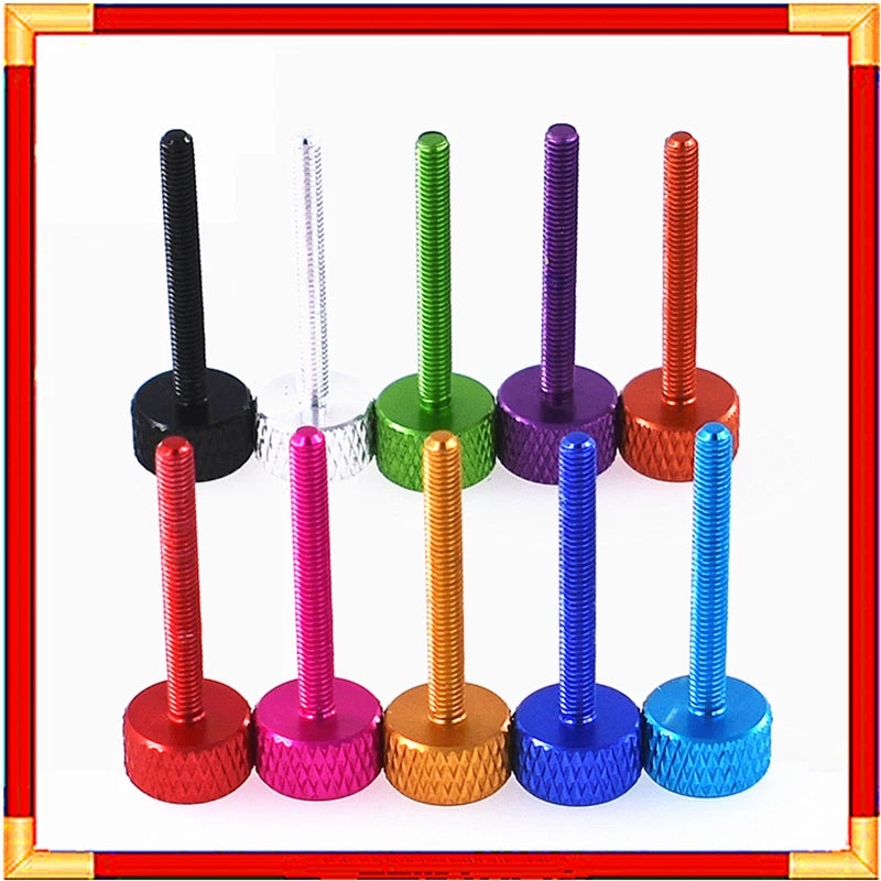 M3 M6 Knurled Thumb Screws Aluminum Alloy PC Case Cover Hand Tighten Bolts 3/6mm