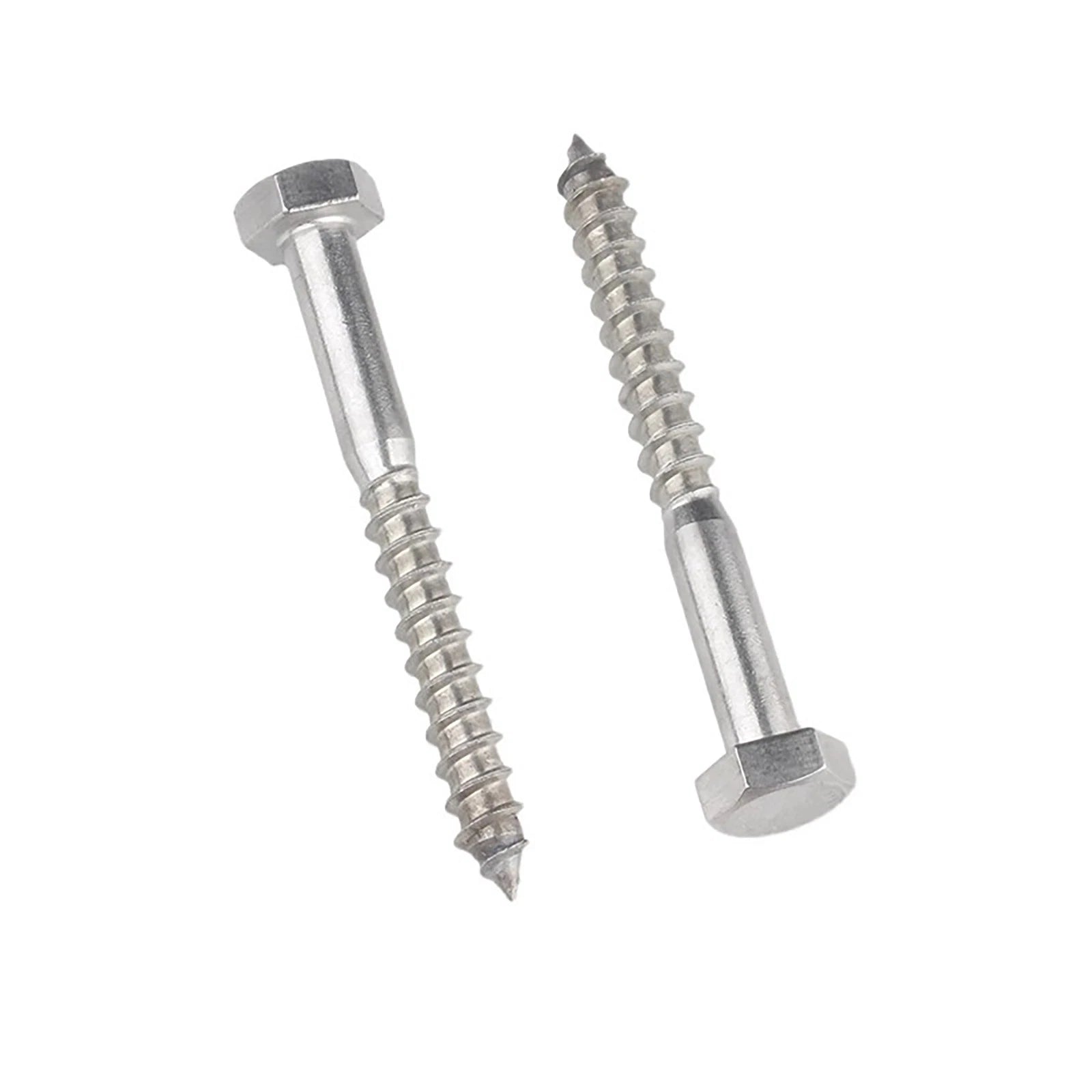 316 Stainless Steel Hex Head Lag Screws Marine Grade Wood Lag Bolts A4 Rustproof