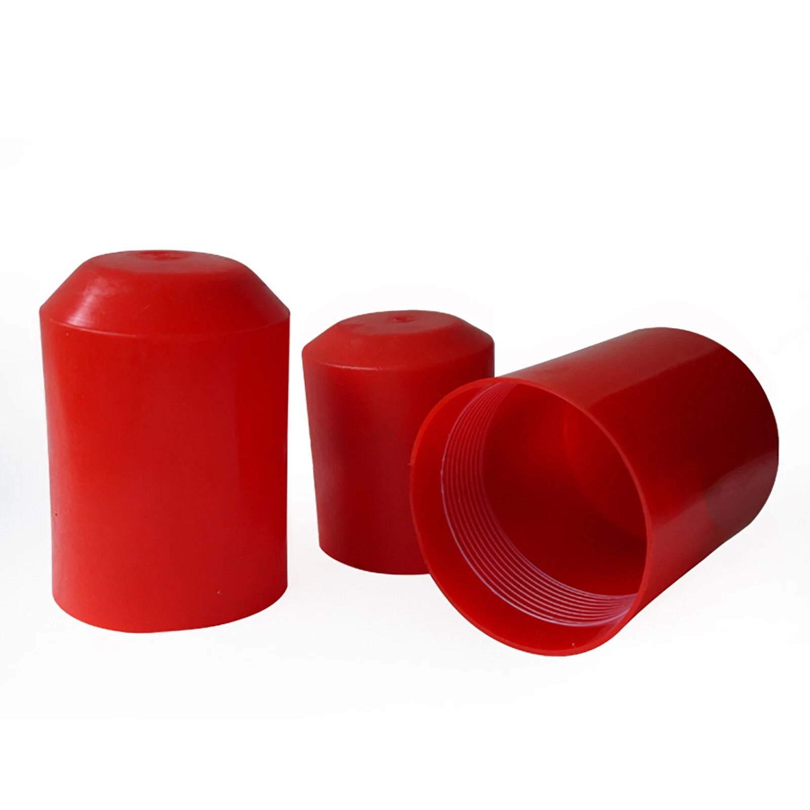Heat Shrink End Caps with Adhesive Lining, Red — 5 Pack (8mm–45mm)