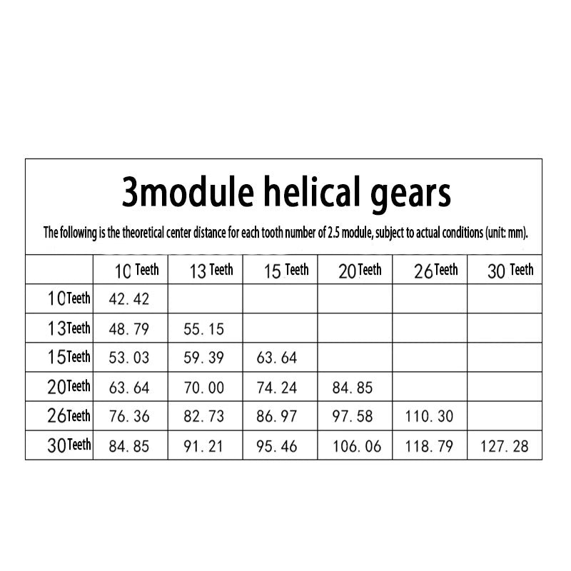 2.5 3 Mod Helical Gear With Step 45°Left Spiral Motor Transmission Gear 45#Steel