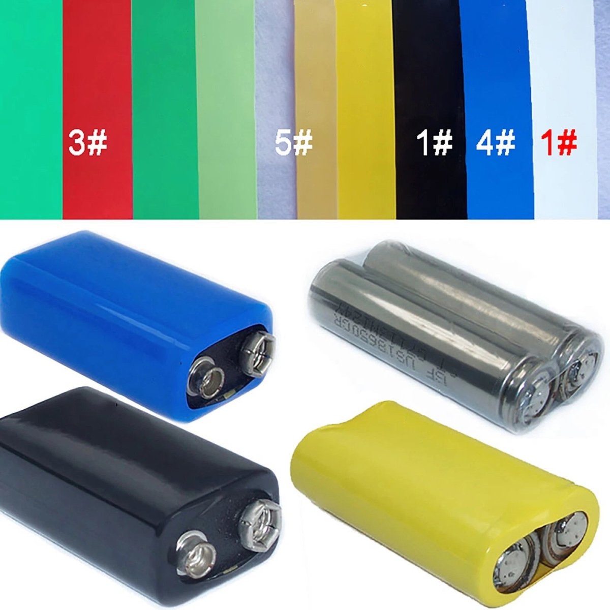 PVC Heat Shrink Tubing – Flat Wide 17mm–103mm | 5 Colors | 1m / 5m / 20m Rolls - HomeDIYer
