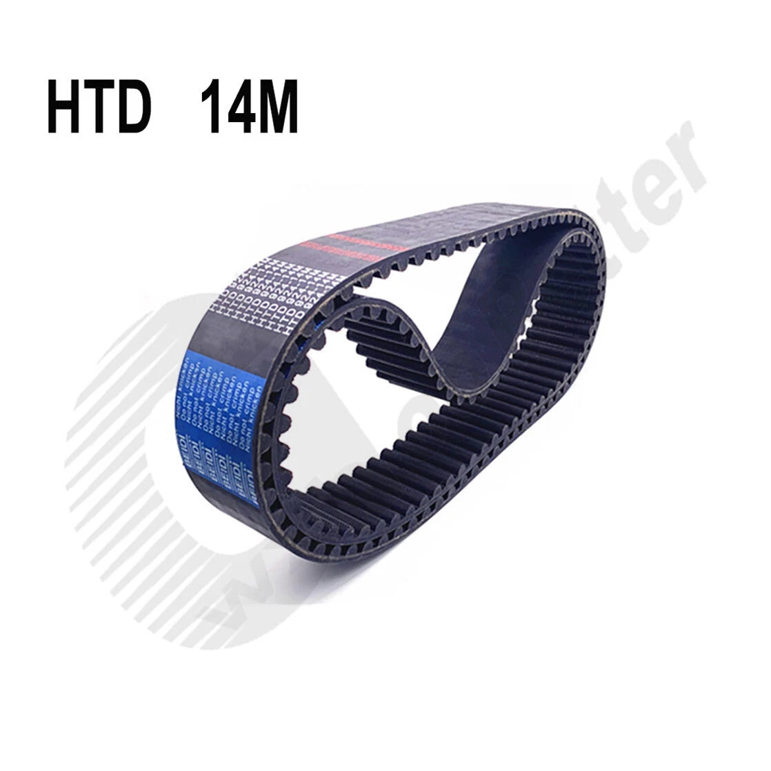 HTD 14M Closed Loop Timing Belt — 14mm Pitch, 50mm Wide, CNC & Pulley Drive