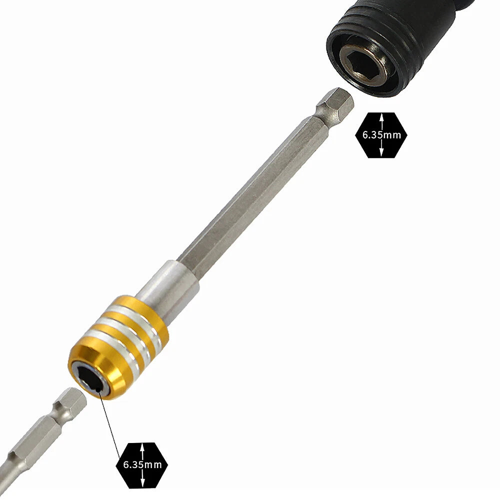 Hex Extension Rod Adapter Magnetic Driver Socket Wrench Long 60 100 150mm Bits
