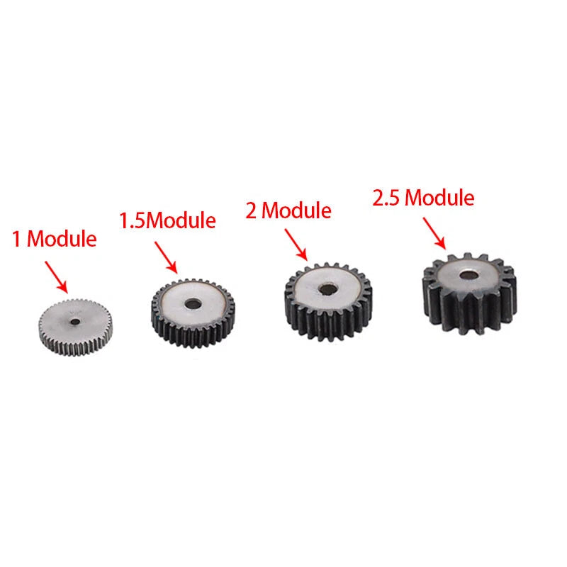 2.5 Mod Spur Gears Pinion Gear Teeth 10~30 Transmission Gear 45# Steel Flat Gear