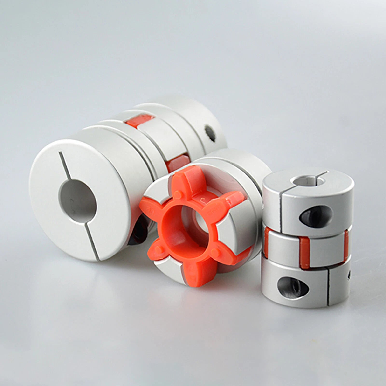 Aluminum CNC Shaft Coupler Flexible Plum Coupling Servo Motor All Bore Sizes