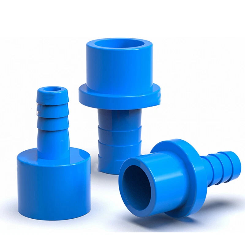 Blue Pagoda PVC Pipe Connector Fittings 20mm 25mm Adapter To Hose OD 5 8 10~20mm