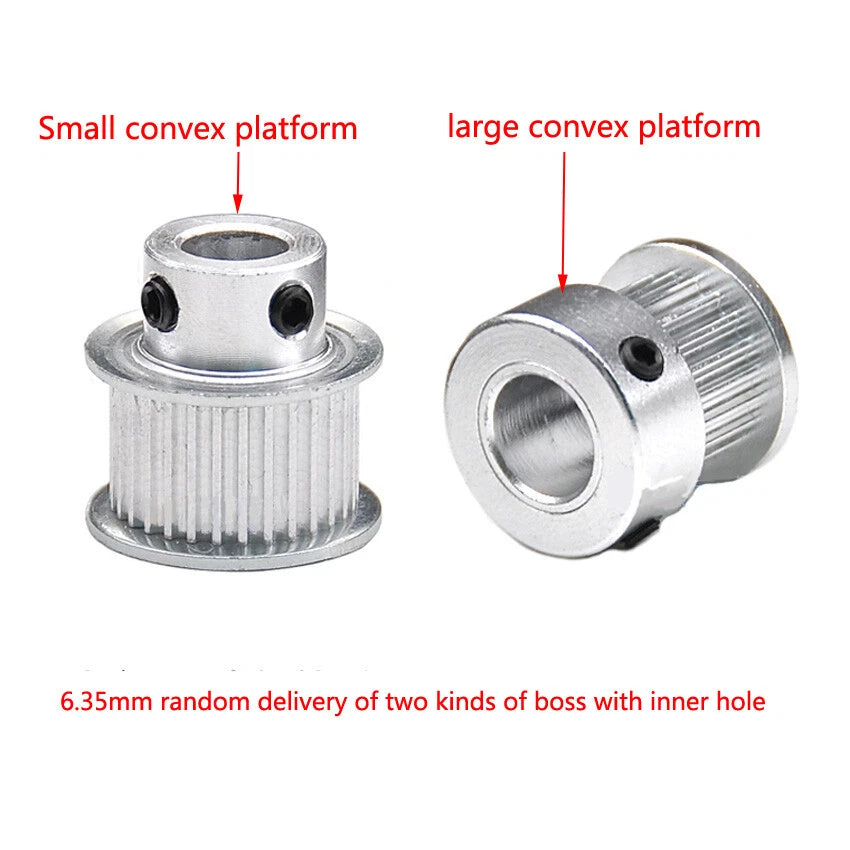 2GT 16-110Teeth Timing Belt Pulley Pitch 2mm Width 7mm For 3D Printer CNC Drive