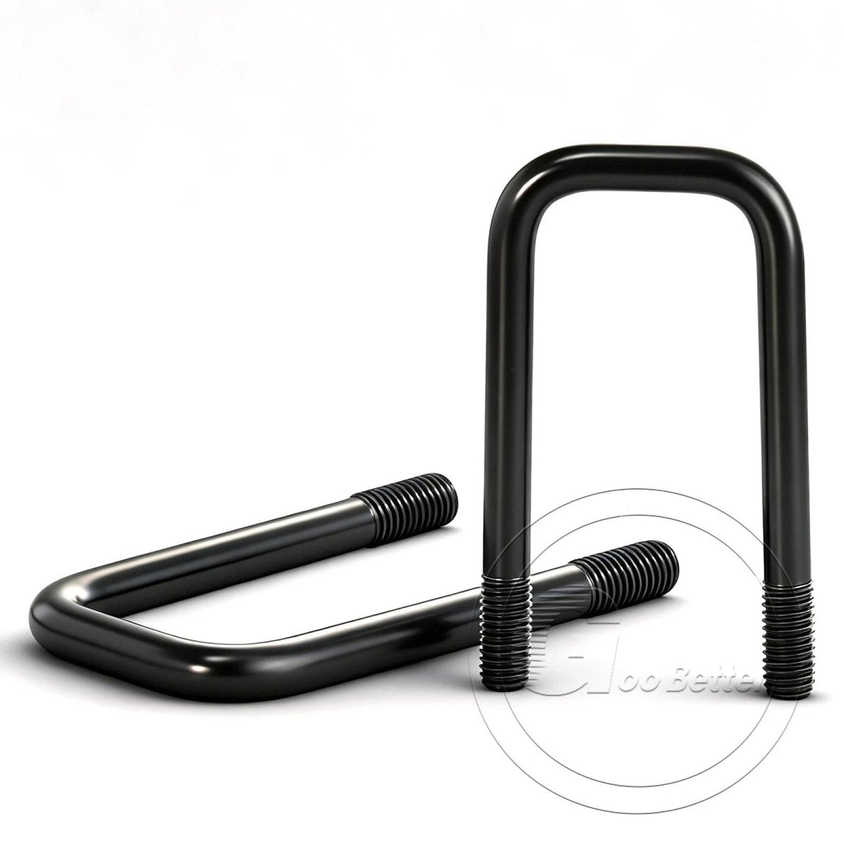 Black Square U - Bolts 304 Stainless Steel Fixing Clamp — M6 M8 M10 - HomeDIYer