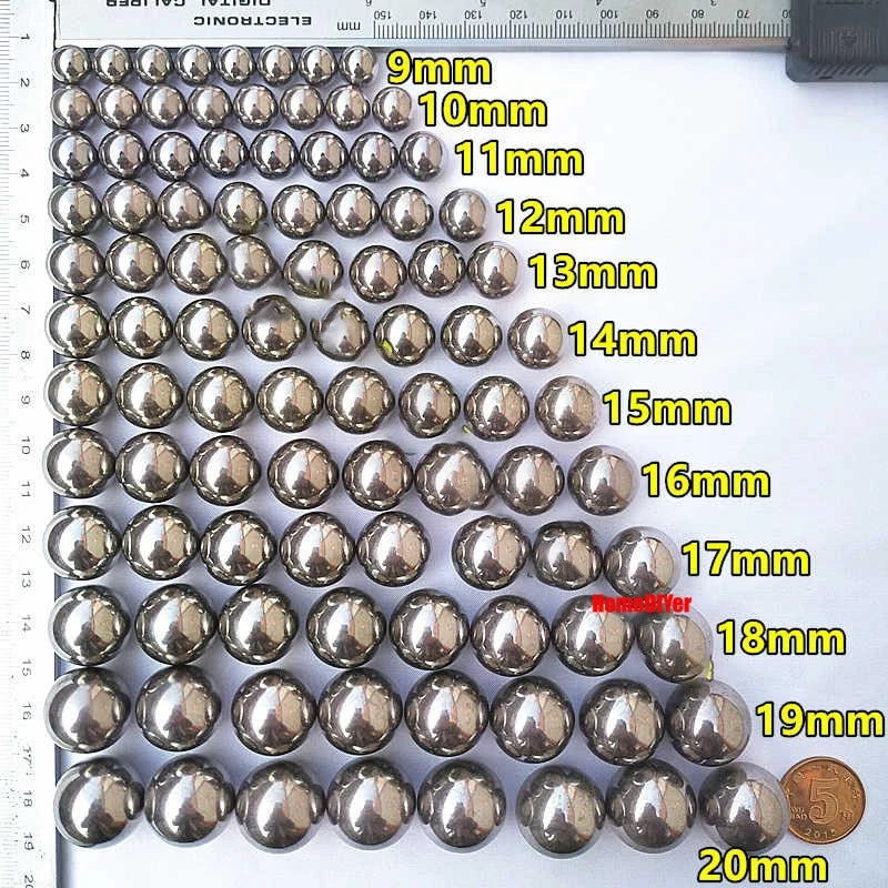 304 Stainless Steel Bearings Balls High-Precision Solid Metal Ball Dia 3mm-100mm