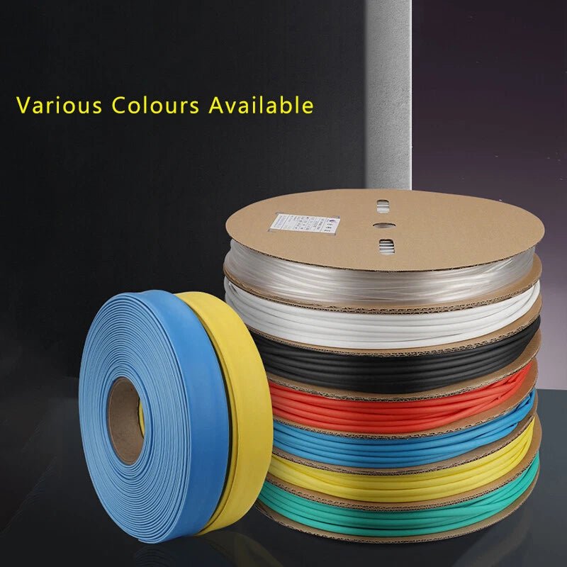 Heat Shrink Tubing – Colored Electrical Wire Wrap Sleeving (φ3mm–φ5.5mm, 7 Colors) - HomeDIYer