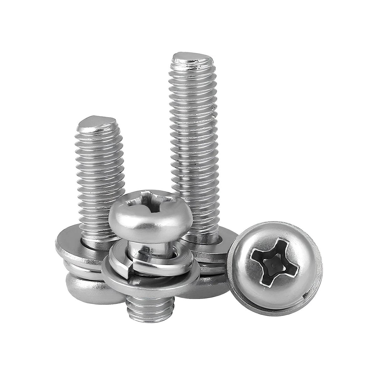 M2–M10 Phillips Button Head Machine Screws — 304 Stainless Steel - HomeDIYer