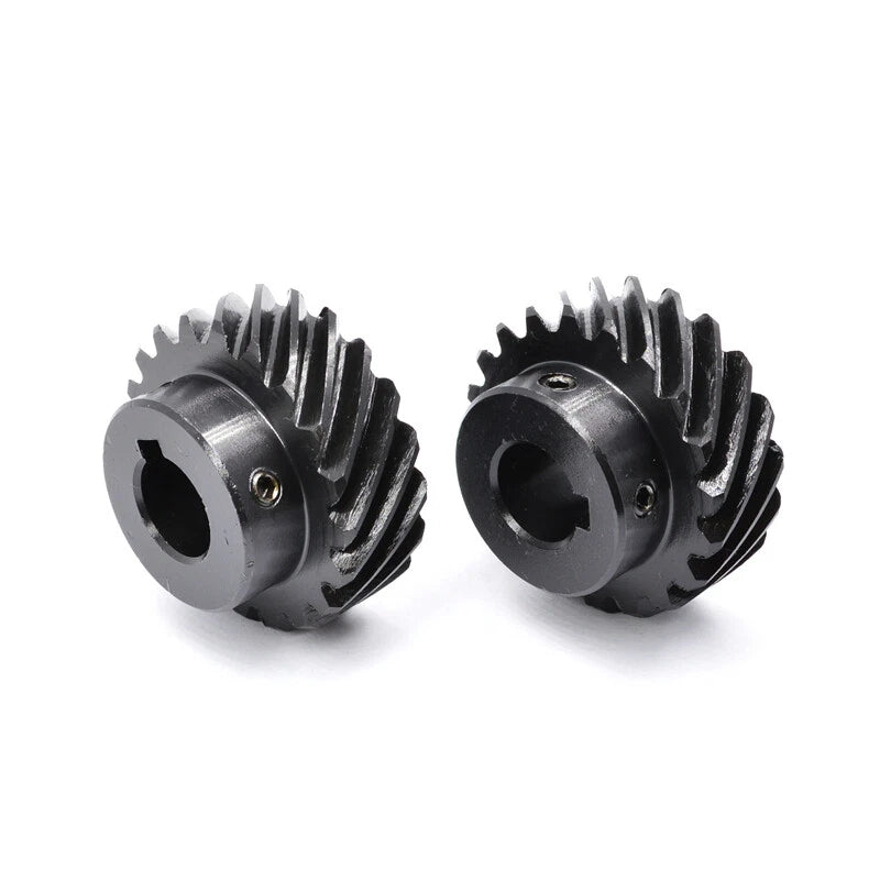 Helical Bevel Gear 1/1.5/2 Mod 13-30 Tooth Spiral Bevel Gear 45# Left Direction
