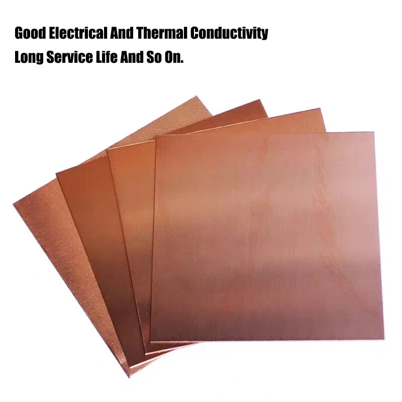 0.5mm-5mm Thick T2 Pure Copper Plate-Sheet Copper Block Laser Cut Metal Sheets