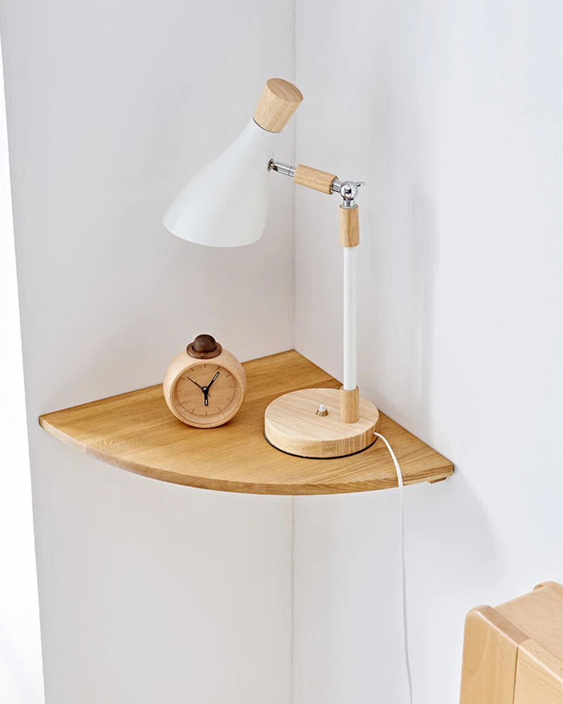 Oak Corner Shelf Wall Mounted Triangle Floating Shelves Oak Wall Storage Display