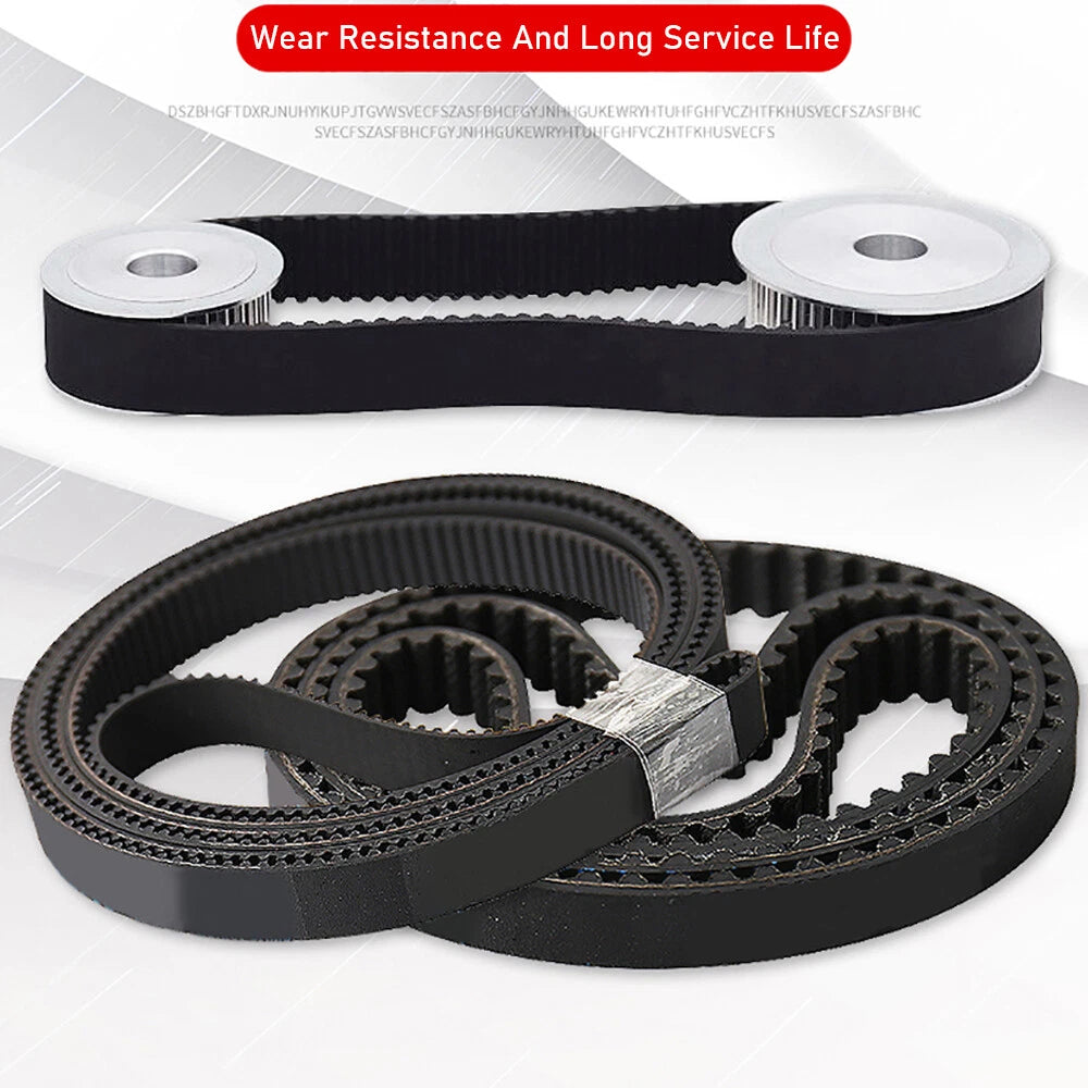 HTD 5M Timing Belt – 175 to 1945mm Perimeter, 10mm & 15mm Width, Rubber Synchronous Drive Belt