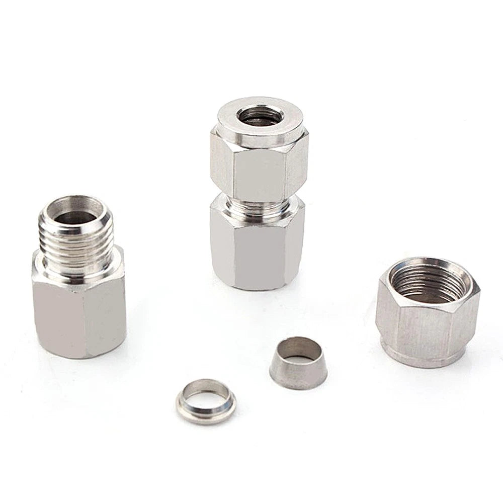 304 Stainless Steel Compression Fittings – Female Straight Coupling Connector