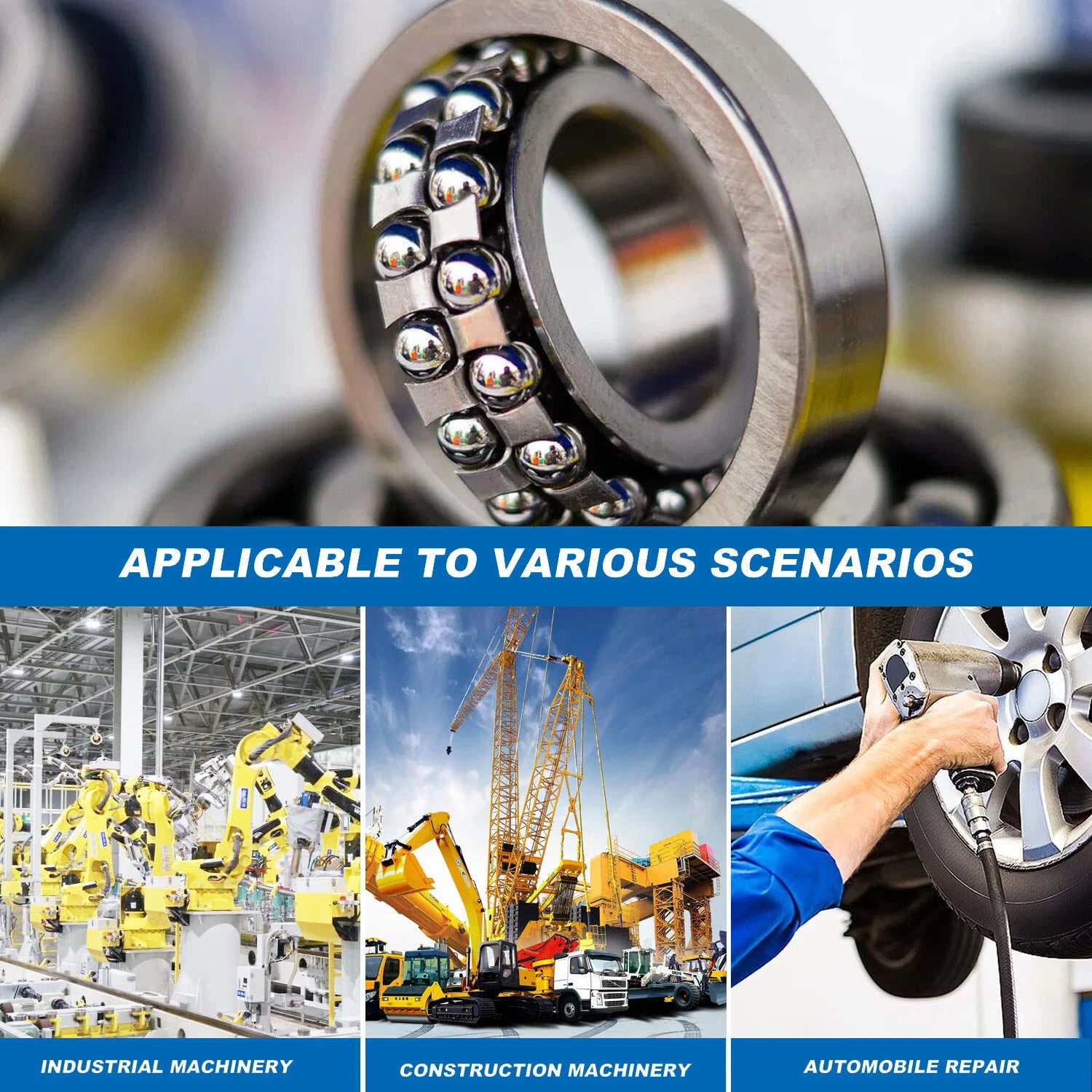 Bearing Steel Balls Solid Ball Bearing Various Sizes Bikes Replacement Bearings