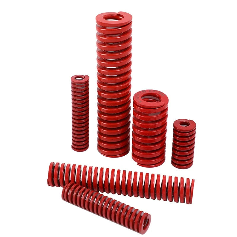 Heavy Load Duty Compression Die Spring OD 8-50mm ID 4-25mm Long 15-450mm Red