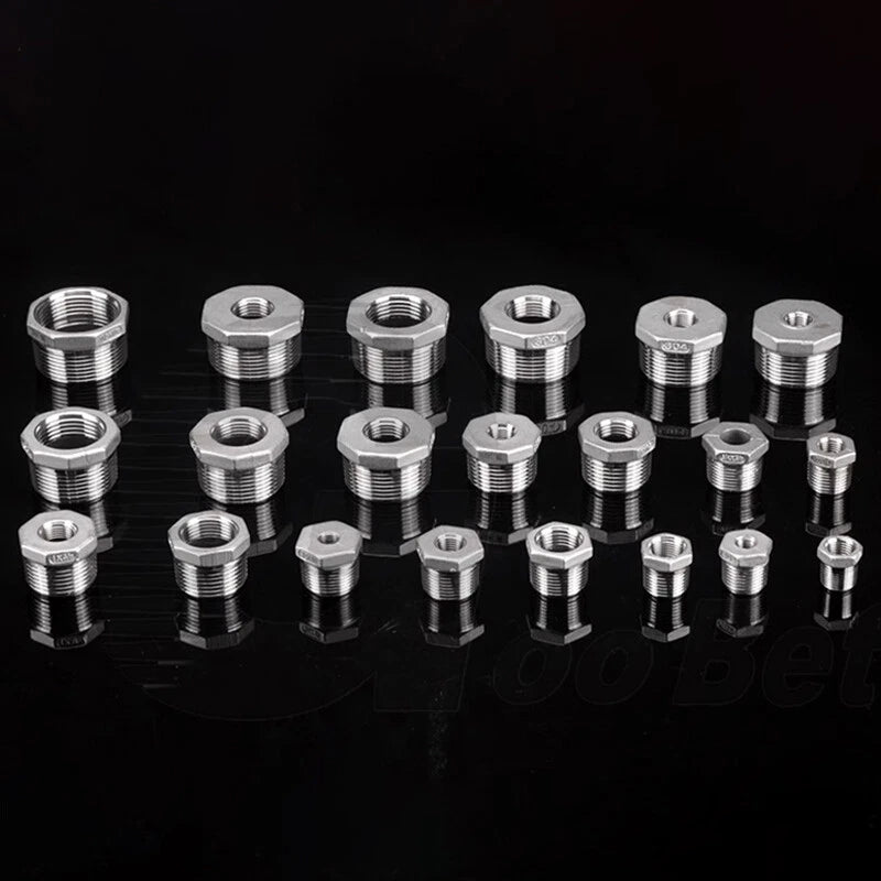 Reducing Bush BSPT Male Female Thread Pipe Fitting – Stainless Steel 304 (A2)