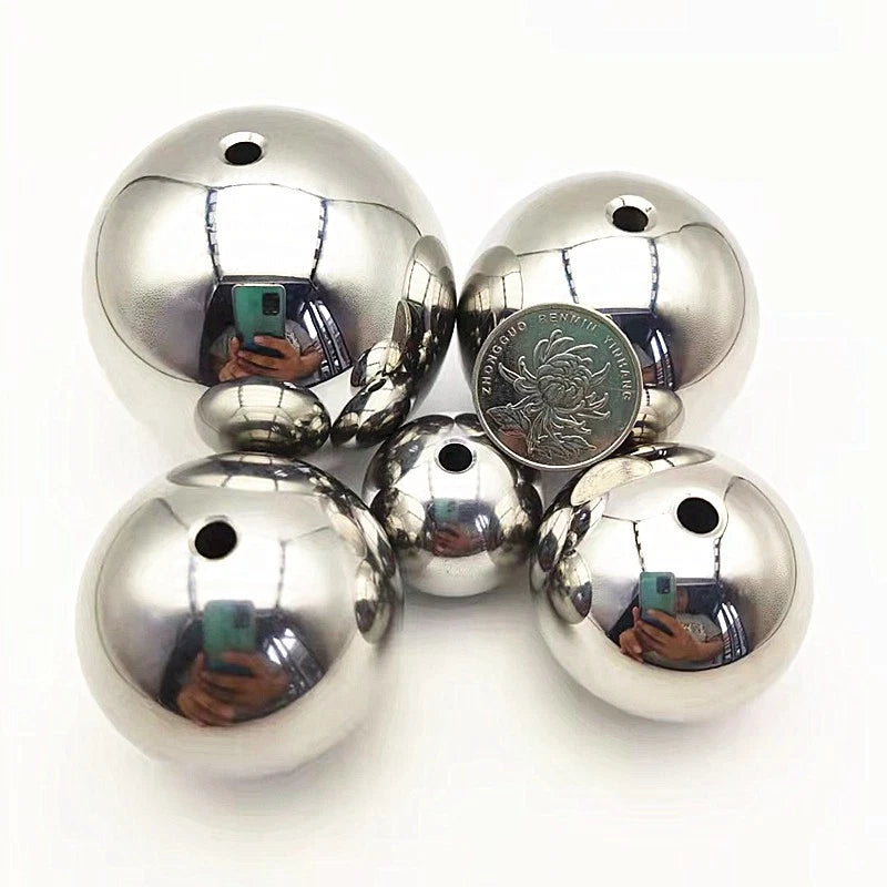 Stainless Steel Round Ball Bearing Dia 2mm To 60mm With Hole Balls Bearings