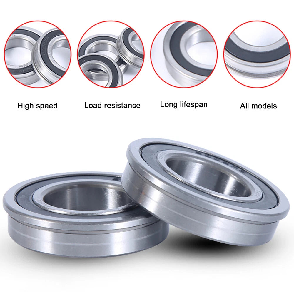 F6000 to F6010 RS or ZZ Bearing Steel Micro Double Shielded Flange Ball Bearings