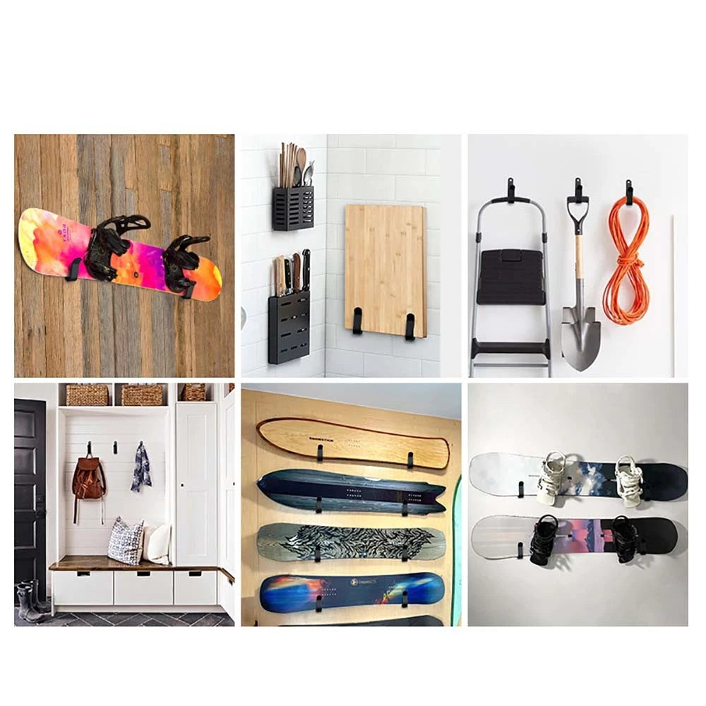 Wall Mount Snowboard Wall Rack Horizontal Snowboard Mount Storage Shelf Brackets