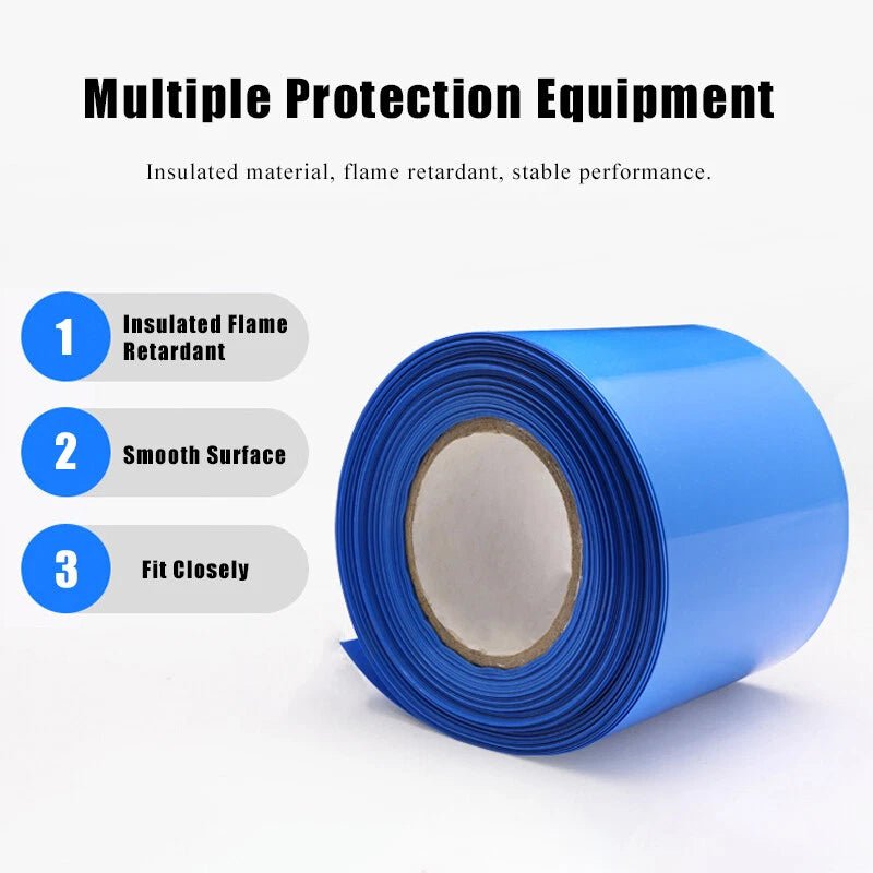 PVC Heat Shrink Tubing 140mm Width – Battery Wrap & Insulation Sleeve - HomeDIYer