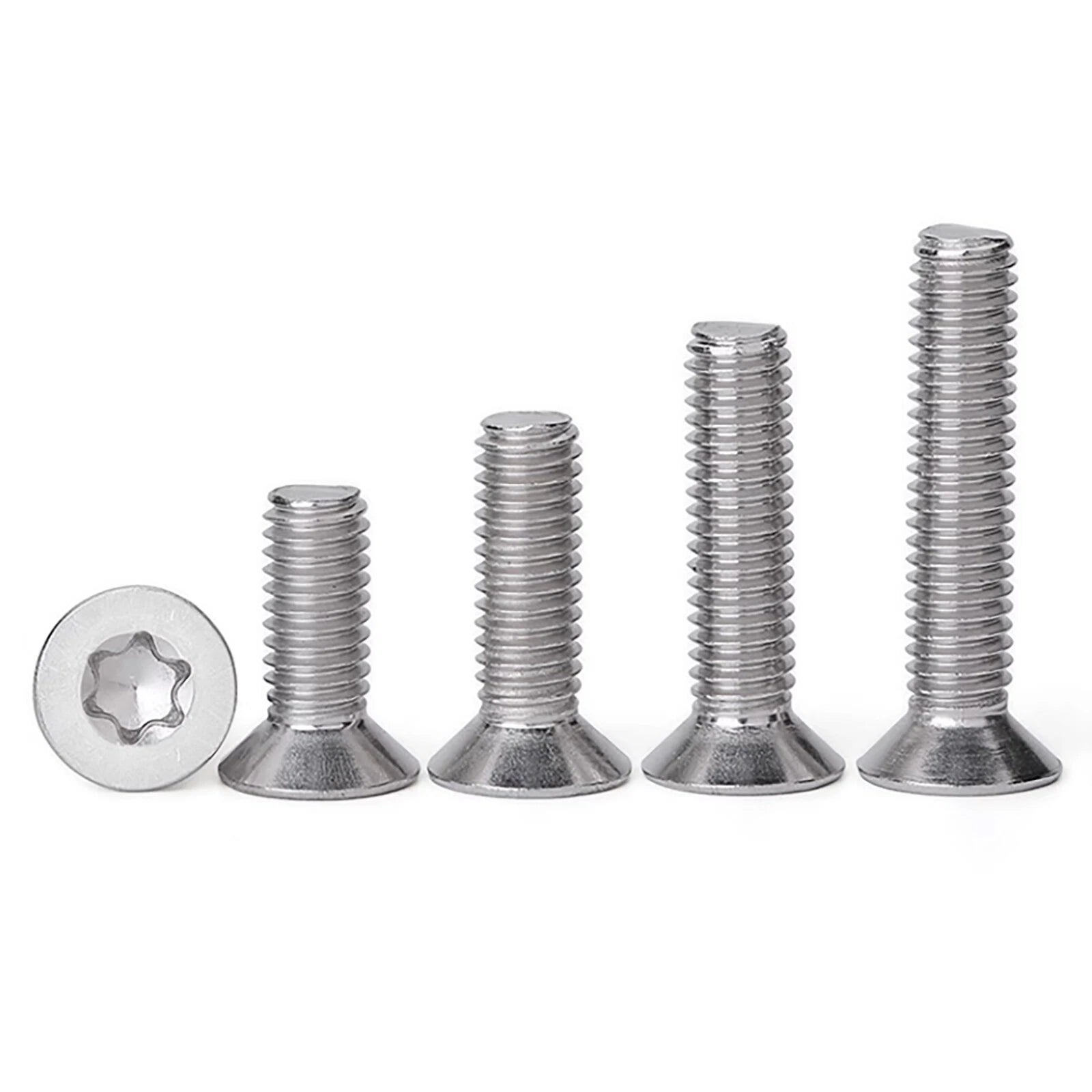M3–M8 Torx Countersunk Machine Screws – A2 Stainless Steel, Six‑Lobe Drive, DIN 965 (4–60mm Lengths)