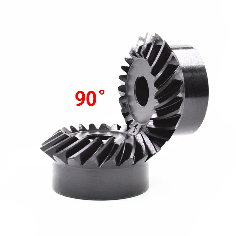 1:1 Sprial Bevel Gear 1/1.5/2/2.5/3 Mod Left-Right Spiral 45# Steel 20/25/30T