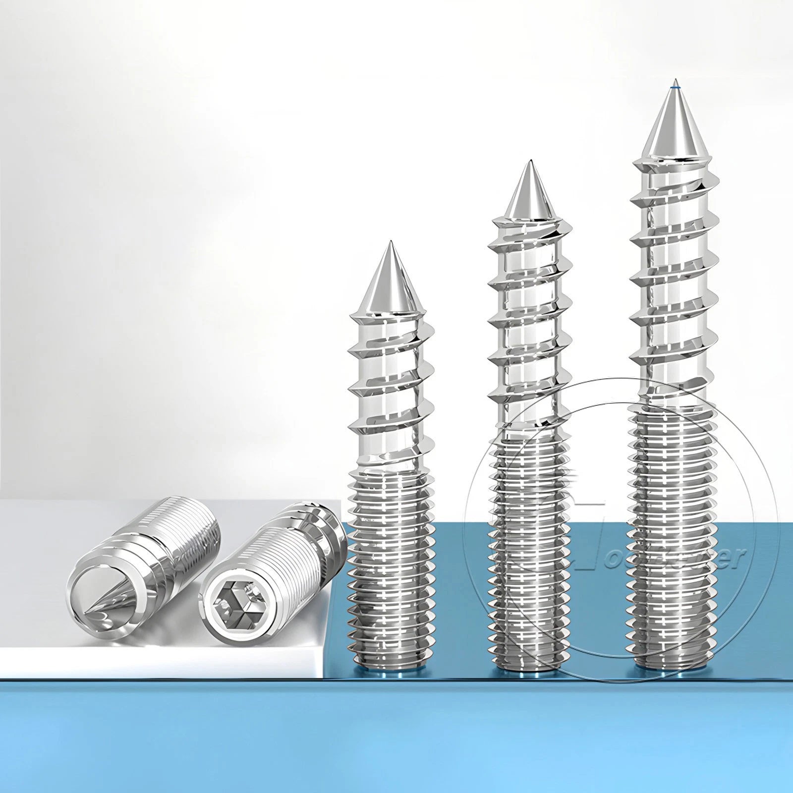 A2 Stainless Steel Hanger Bolts Dual Thread Dowel Screws M4–M12 for Furniture