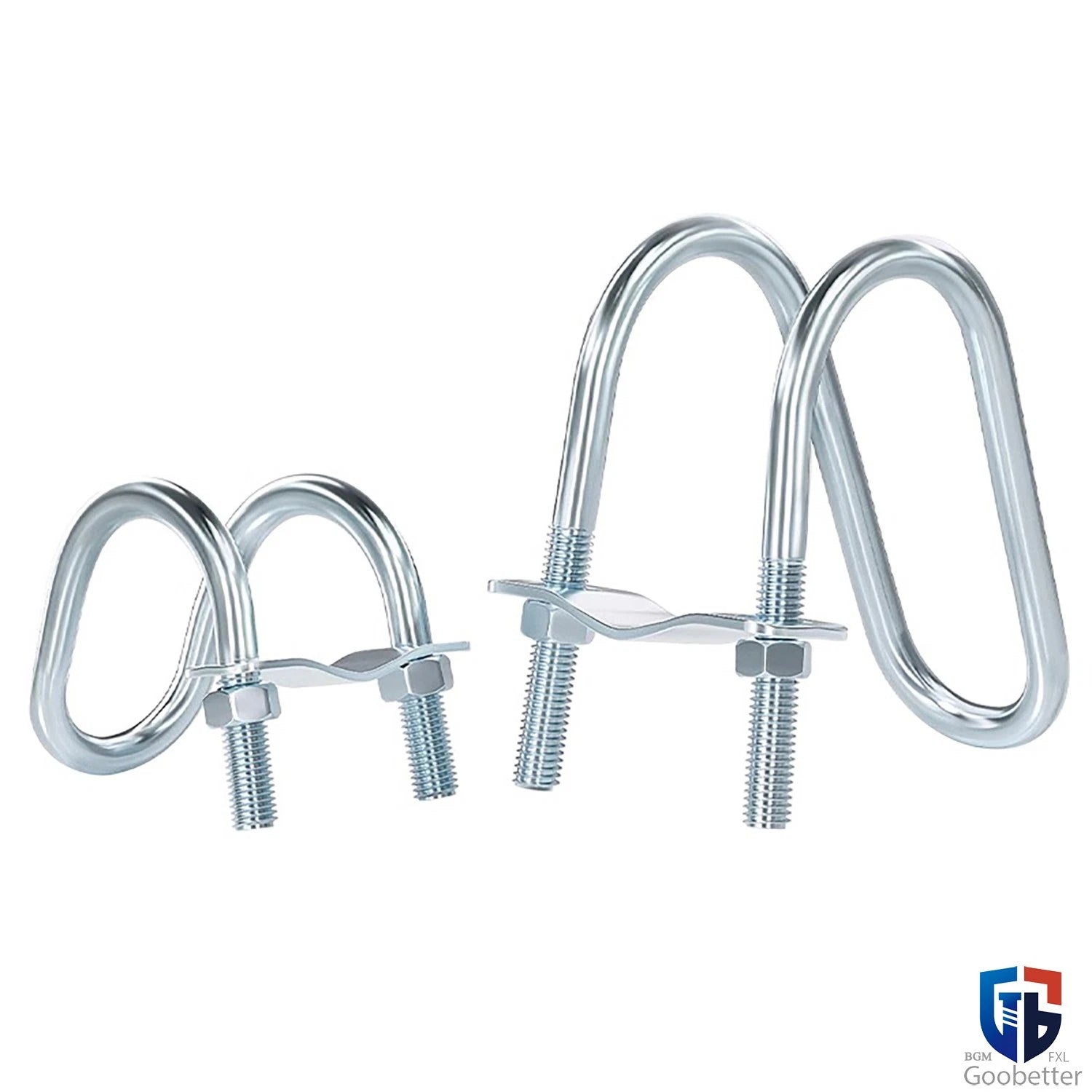 U-BOLTS NUTS & WASHERS ZINC PLATED BSP STANDARD PIPE U-CLAMP NOMINAL BORE SIZES