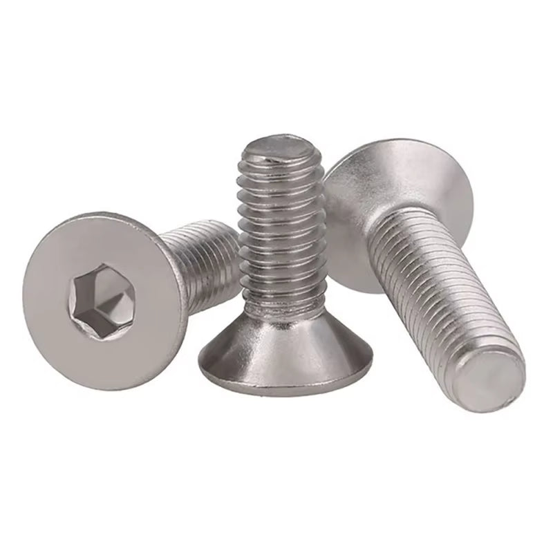 Hexagon Hex Socket Countersunk Screw Flat Head Allen Bolts M3 M4 M5 304 Stainless Steel DIN7991 - HomeDIYer