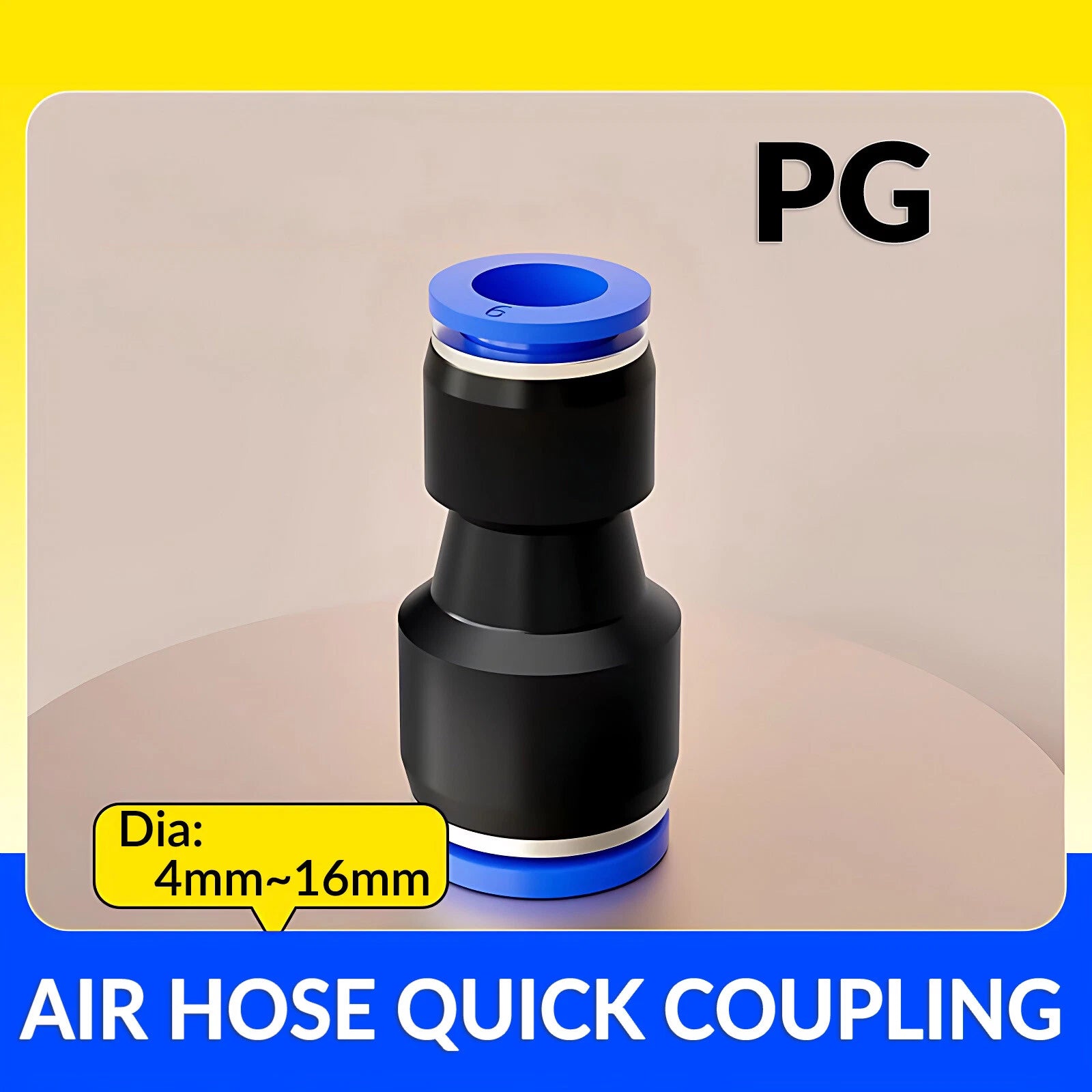 Nylon Pneumatic Reducer Push-Fit Connector — PG Air Line Fitting