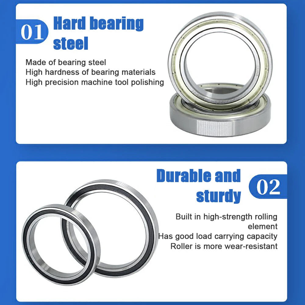 Thin Wall Bearings Deep Groove Ball Bearing ZZ or RZ, Sealed, - Models Complete