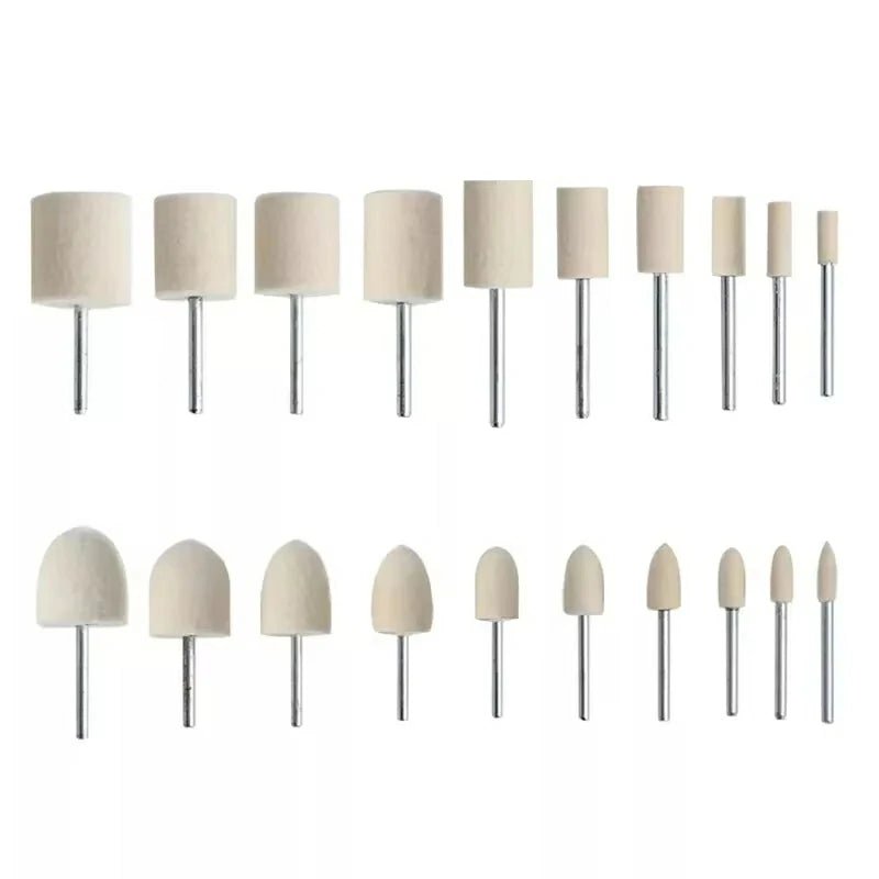 Wool Felt Polishing Wheel Buffing Power Tools For Dremel Pro Rotary Tool 2.35mm/3mm Shank - HomeDIYer