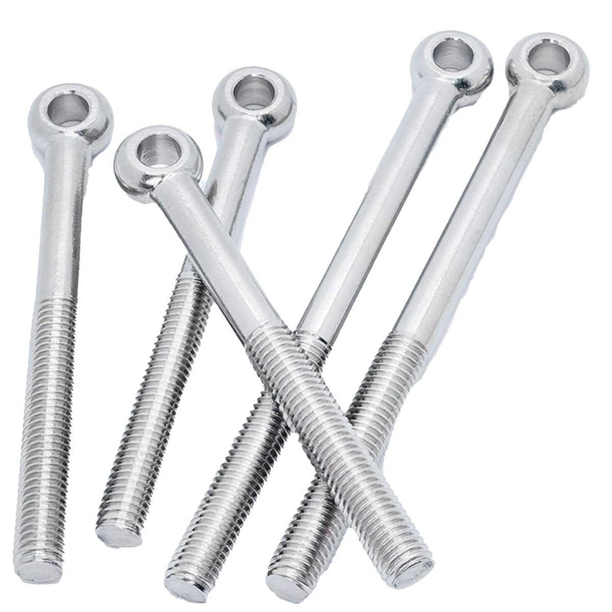 M5 - M24 A2 304 Stainless Steel Partially Threaded Forged Eye Bolts with Rings for Wire Rope & Hanging - HomeDIYer