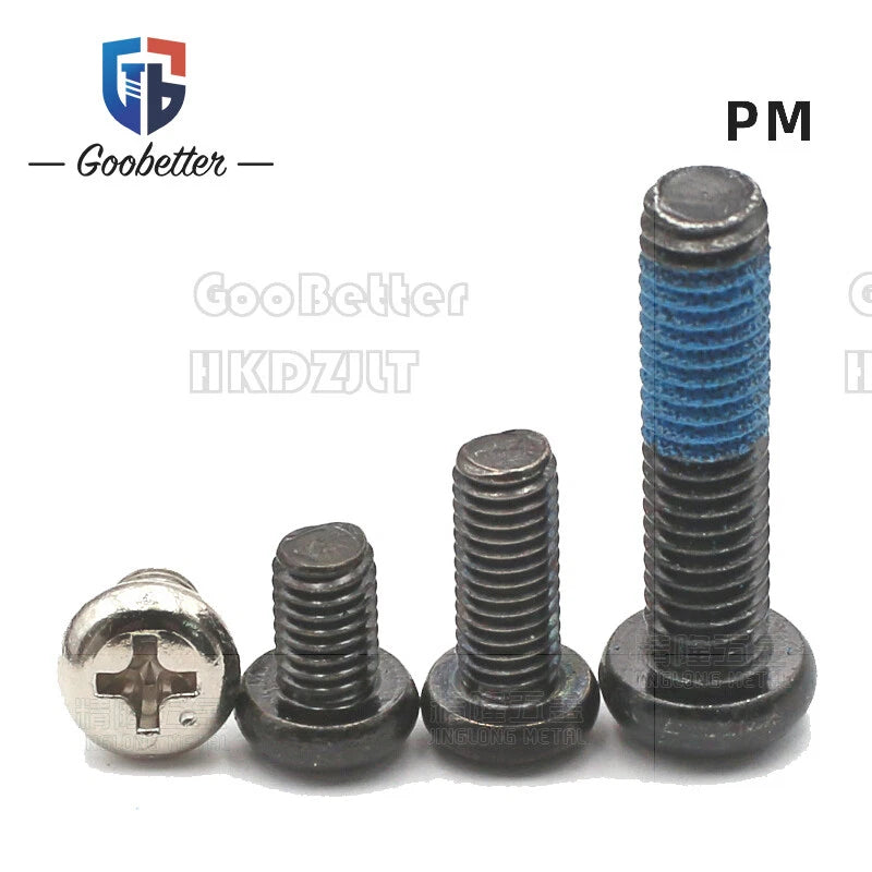 Pan Head Round Head Machine Screws Phillips Drive Bolts M3.5 M4 Carbon Steel