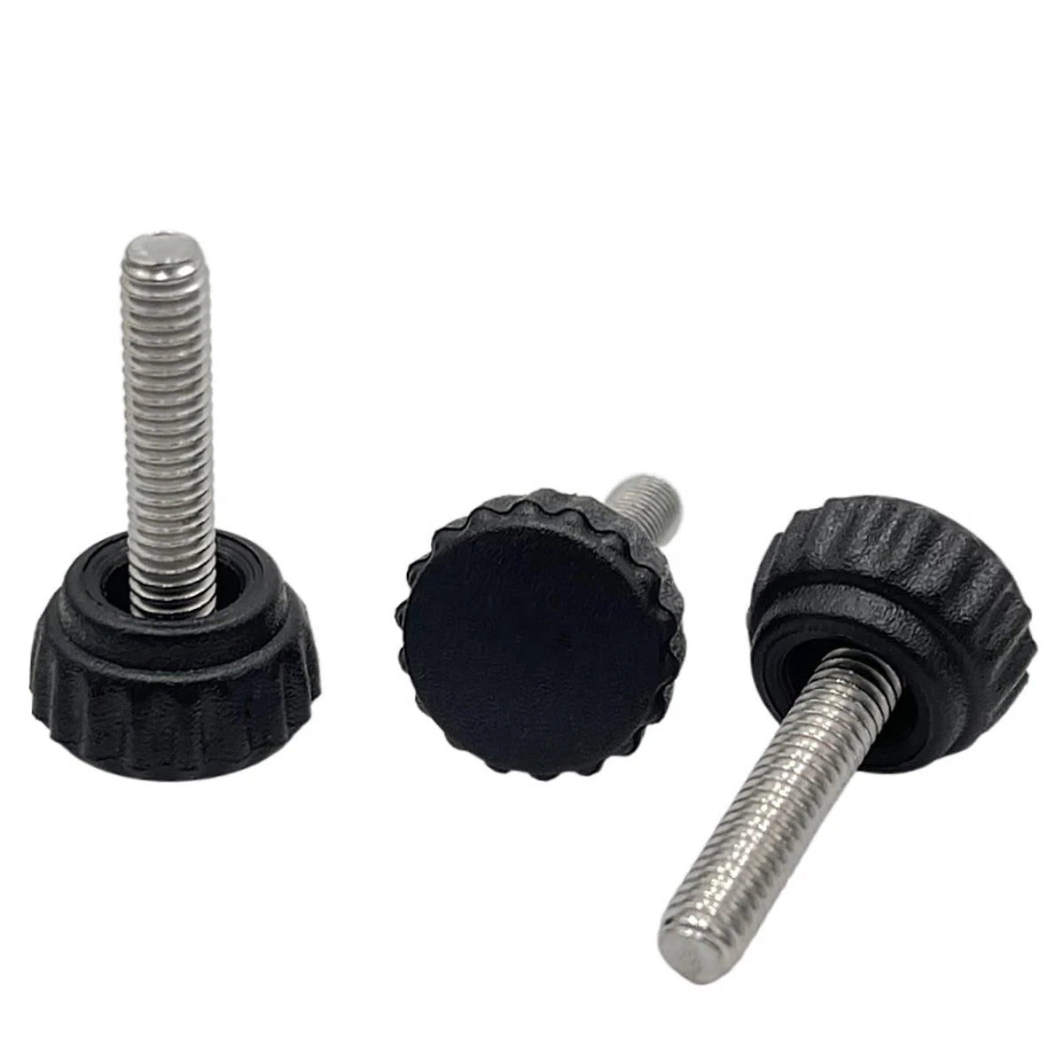 M3 M4 M5 Knurled Thumb Screws Dia 13mm Plastic Round Head Hand Grip Knob Bolts