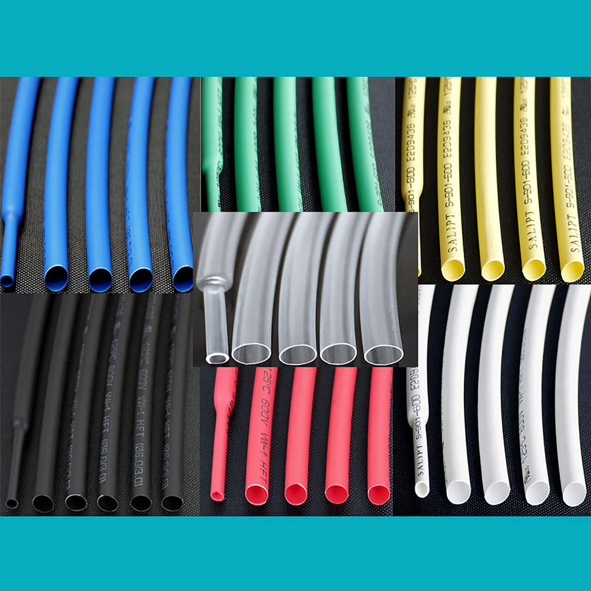 Heat Shrink Tube 2:1 Ratio – Multi-Color & Multi-Size Electrical Cable Sleeving