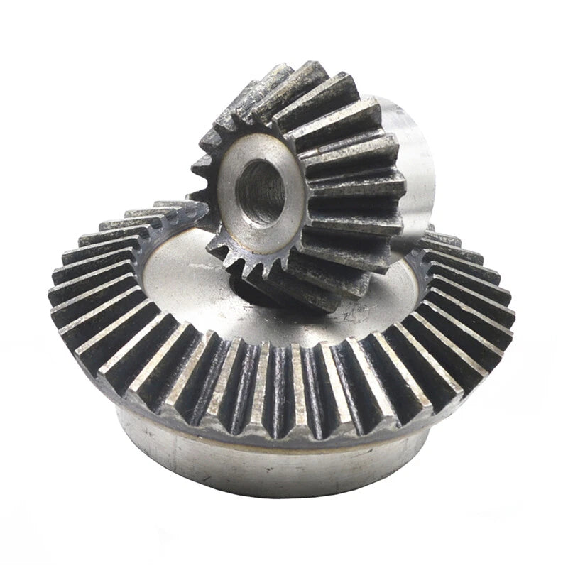 Straight Bevel Gear 2:1 Ratio 45#Steel 90 Degree 1 1.5 2 3 Mod Transmission Gear