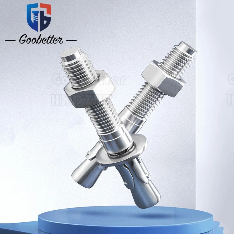Stainless Steel Through Anchor Bolts — M6 M8 M10 M12 M16 Expansion Bolt